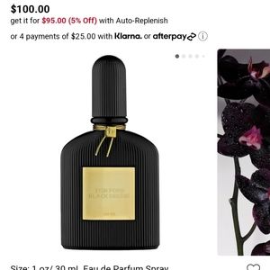 Tom Ford Perfume Black Orchid